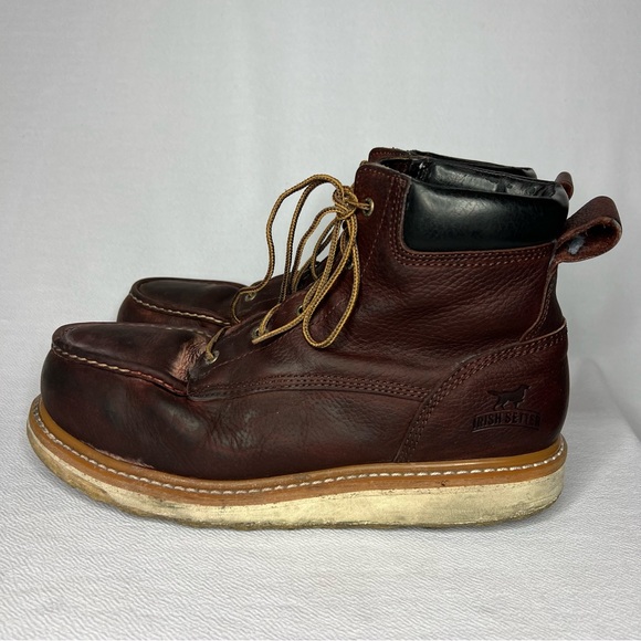 Irish Setter Ashby Safety Steel Toe Work Boots Brown Mens Size